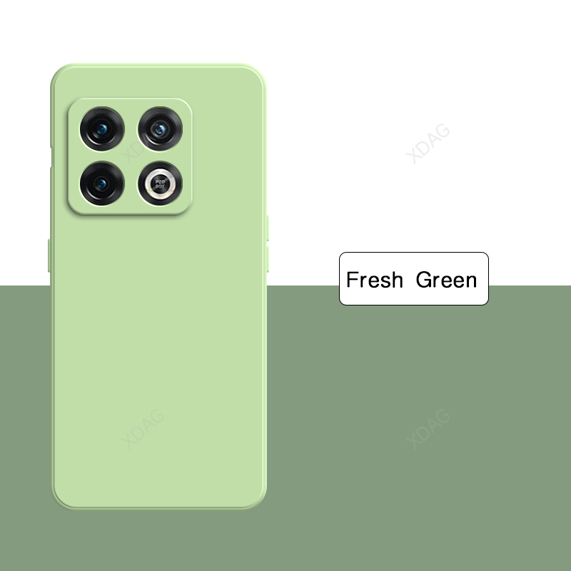 Funda de teléfono de silicona líquida Original para Oneplus 10 Pro 10Pro 10R 10T 5G, Funda de lujo de Color puro sólido, accesorios Carcas