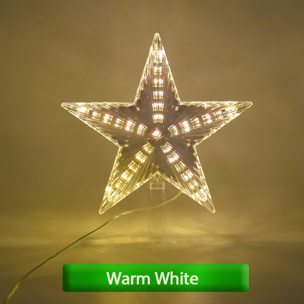 AIFENG Christmas Tree Five-Pointed Star LED Lights Fairy Lights Home Christmas Decoration Star Night Light Five-Pointed Lamp: Warm White