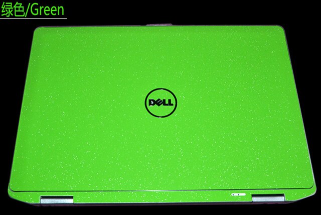 Laptop Carbon fiber Vinyl Skin Sticker Cover For DELL inspiron N5010 M5010 15R 15.6" old version: Green Star Matte