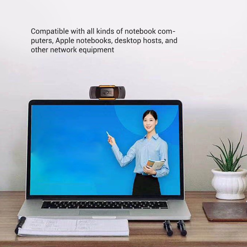 HD Webcam Digital External Camera with Microphone Digital High Definition for Online Class Conference 720P SP99