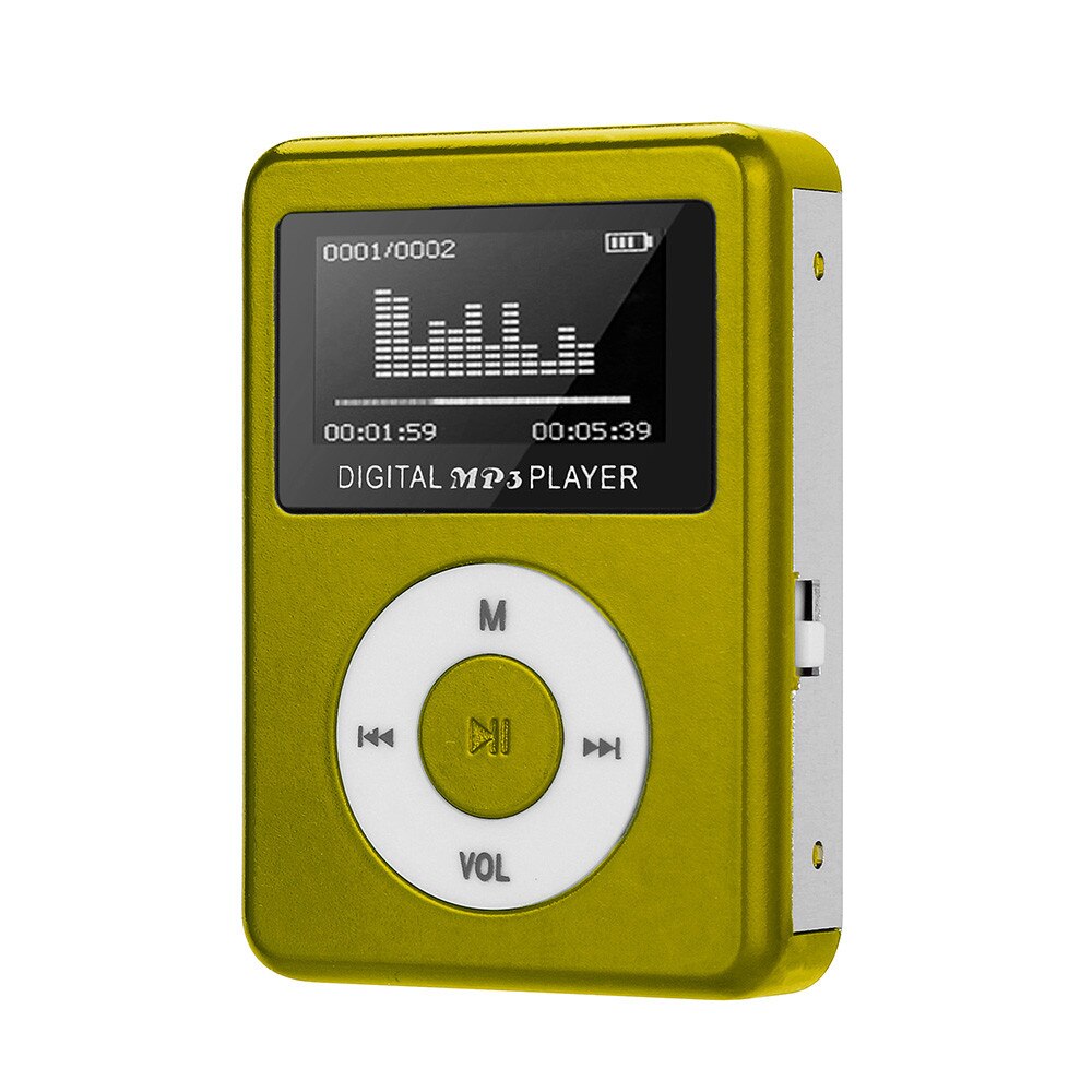USB Mini MP3 Player LCD Screen Colorful USB Hi Fi Music Player Support 32GB Micro SD TF Card: GN