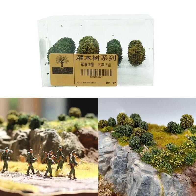 Mini Landscape Small Tree Cypress Sand Table Scene Green Plant Model Simulation Model Scene Kids Toys