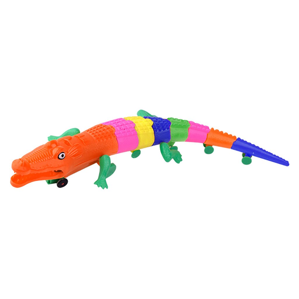 LED Light Music Cute Toy Boy Child Belt C-rocodile Light Toy Baby Toy Plastic ABS Early childhood t-oy: Orange