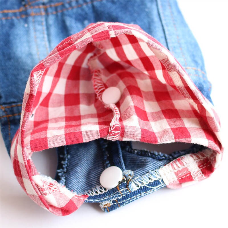 Product Pet Hoodie Jacket For Dog Jeans Spring Dog Clothes Denim T-shirt Puppy Dog Vest Cowboy Cat Coat 10E