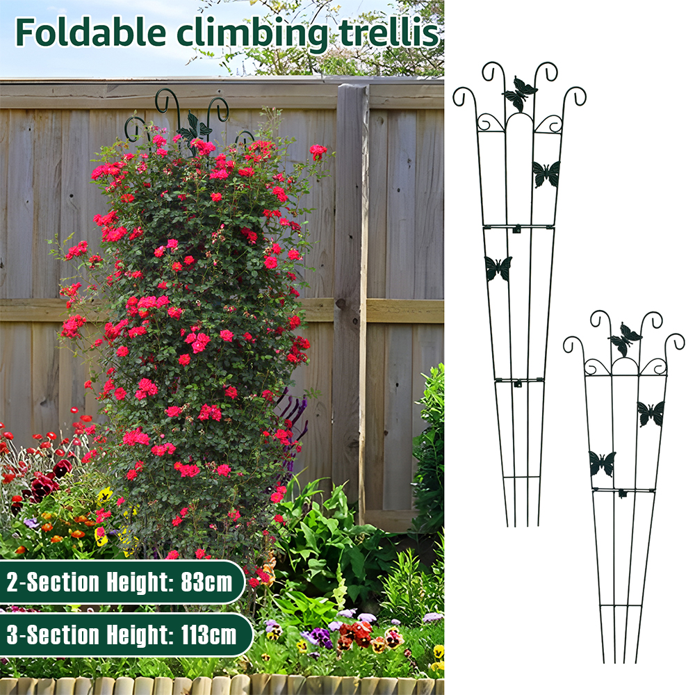 Metalen Tuin Trellis Opvouwbare Plant Ondersteuning Staak Stand Roestbestendig Ijzerdraad Scherm Plant Klimmen Trellis voor Groenten