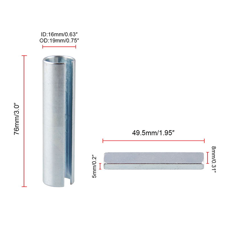 5/8 "  x 3/4 "  x 3 " akseladapter remskive kjedelig reduksjonshylse bøssing skivenøkkel til en annen hastighet eller reim.