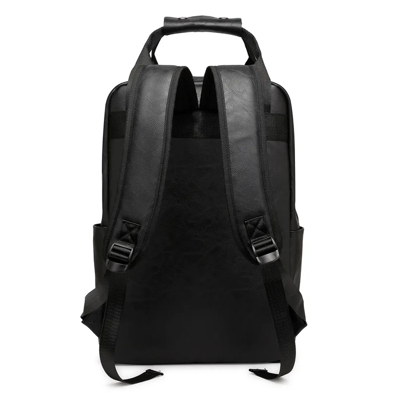 Mochila elegante para estudantes e profissionais com material PU durável e espaço espaçoso