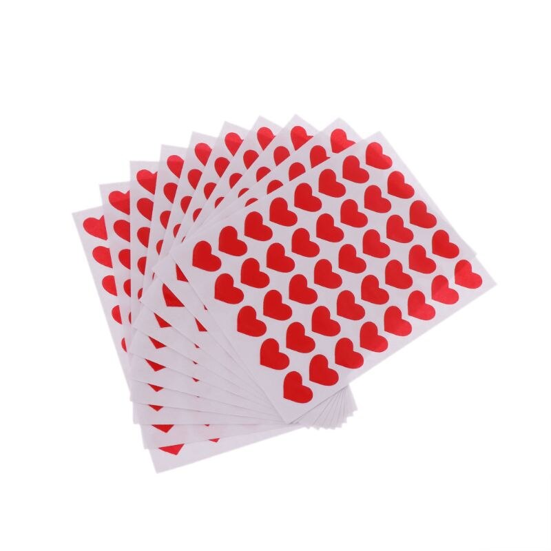 10 Sheets Heart Stickers Love Decorative Sticker Kids Envelopes Cards Craft Scrapbooking Party Favors Prize Class Rewards: 14