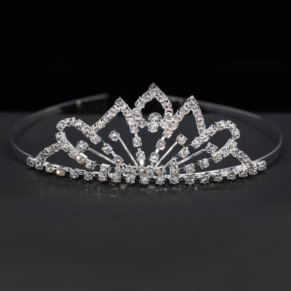 Charmante mariée couronne bandeau diadèmes de mariée argent cristal coiffure fête cérémonie broche couronne cheveux accessoires avec peigne HG05: HG10