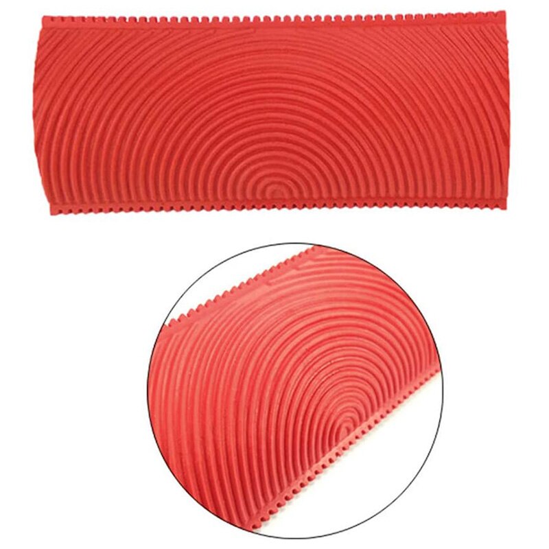 4Pcs Wood Grain Tool Wall Empaistic Rubber Square Graining Pattern Stamp Tool For Wall Painting Decoration DIY