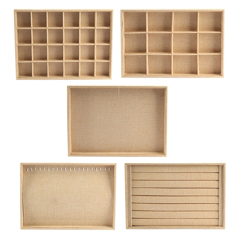 Smykker opbevaring bakke ring armbånd organisator øreringe holder til skuffer