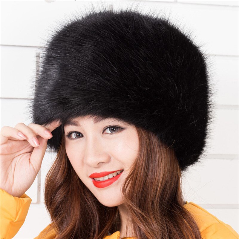 Vrouwen Hoeden Vrouwen Hoed Winter Caps Meisjes Hoeden Faux Vossenbont Cap Prinses Stijl Hoeden Warm Fur Hoofddeksels Kerst gifts001: Color11