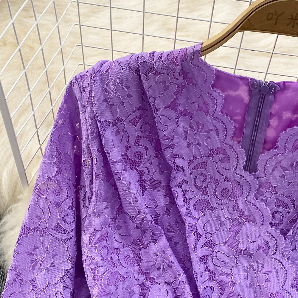 Långärmad klänning med v-ringning i mesh för kvinnor, spetsklänningar i midjan, a-linjeformade klänningar, sexig lång klänning, vestidos för kvinnor