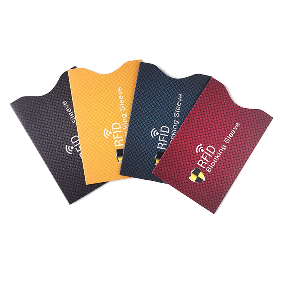 Blocking Reader Storage Bag Card Holder Protective Cover Case ID Card Credit Card Safe Shield Bag Copper Anti-rfid NFC Protector