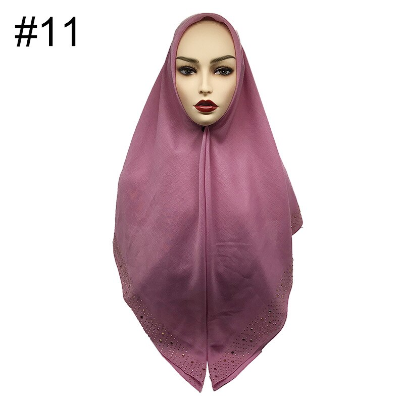 110*110cm damessjaals, effen katoenen sjaal, bufanda mujer hijab sjaal, dames hoofddoek, wikkelsjaal: 11