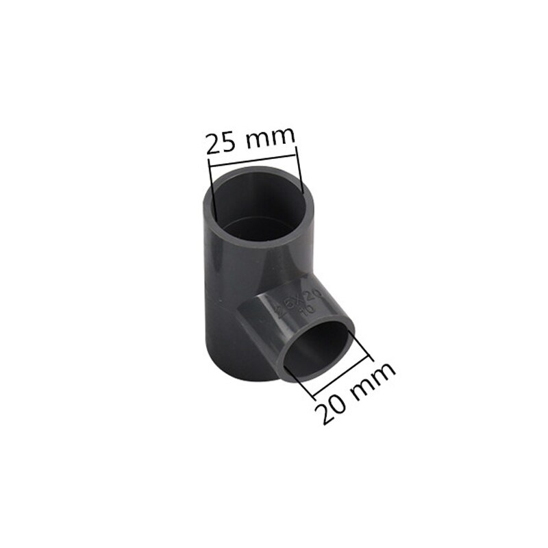 20mm 25mm 32mm 40mm PVC Reducing Tee Connector Garden Irrigation Water Pipe Joint Aquarium Tank Fittings Bathroom DIY Tools: ID 25mm to 20mm