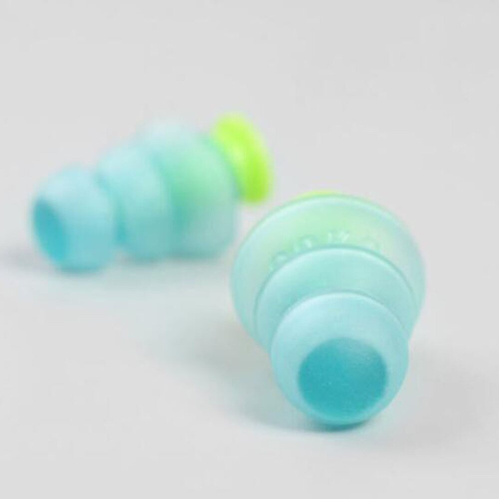 1 Pair DJ Earplugs Box Packed Earplugs Hearing Protection Noise Reduction Earplug (Blue)