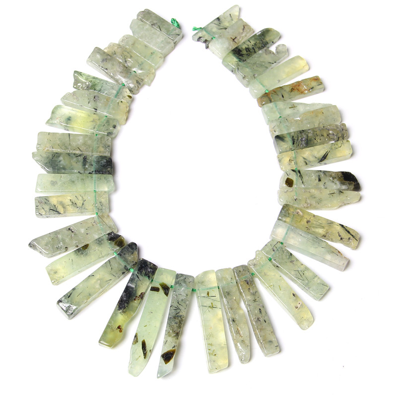 Top percé cristal naturel Quartz lazuli Labradorite minéraux tranche pointe perles coupe cristal bâton pendentifs fabrication de bijoux couronne