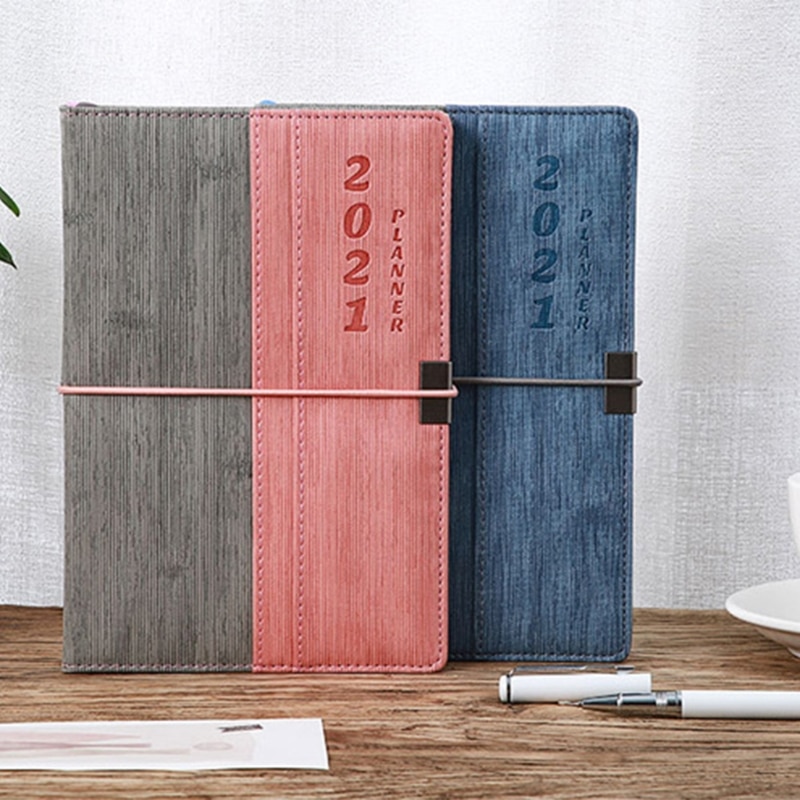 Banded Planner -Weekly & Monthly Planner with Tabs Hardcover Agenda with Notes