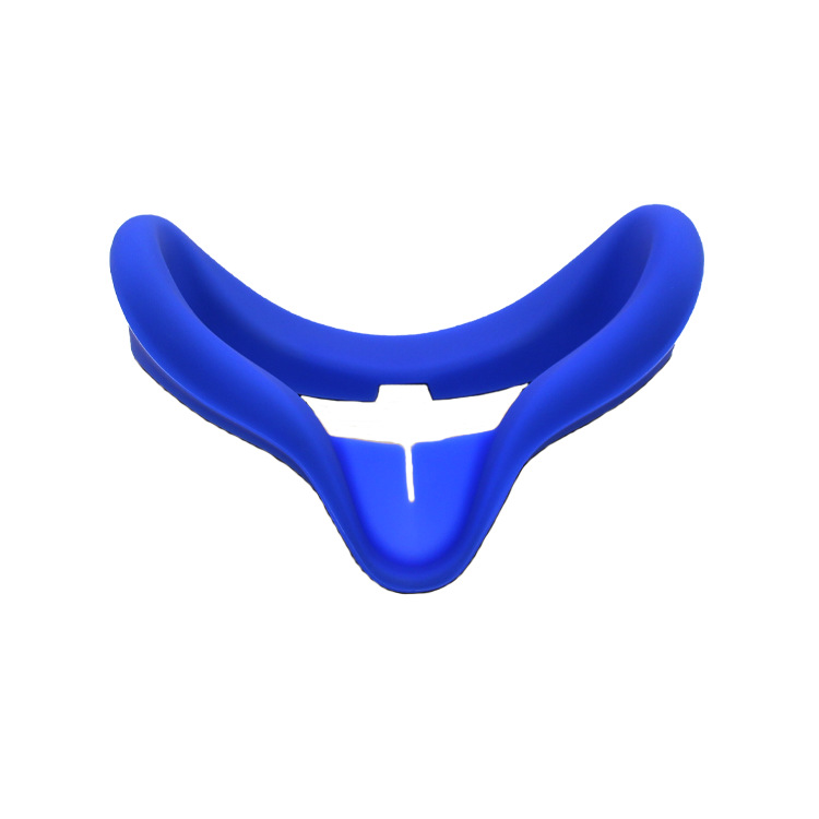 Augenmaskenüberzug für oculus quest 2 vr brille, silikon, schweißabweisend, auslaufsicher, lichtundurchlässig, zubehör für quest 2: Blau