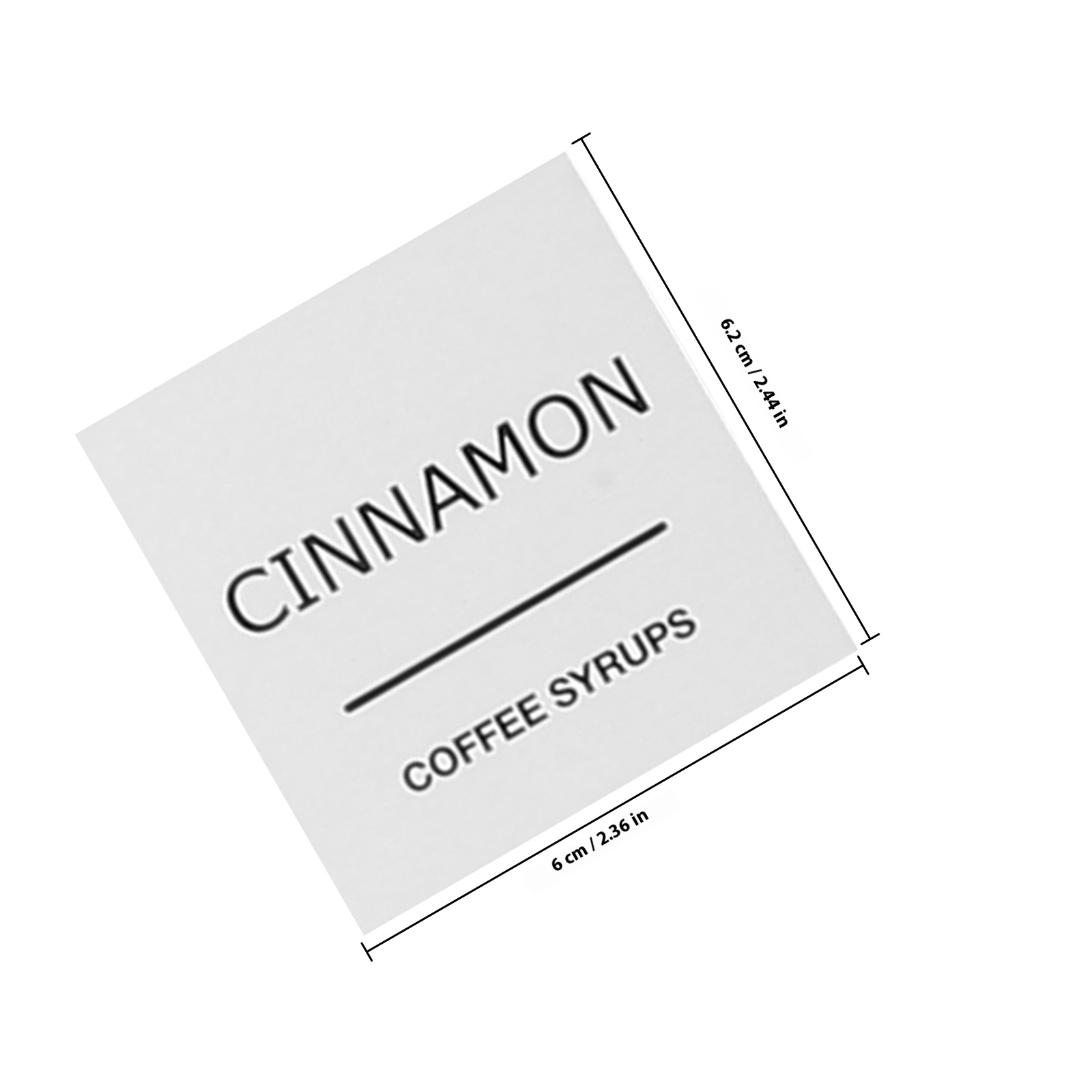 3 Blatt Kaffee-Etiketten, wasserfeste Kunststoffaufkleber für Sirupflaschen, transparente Klebeetiketten für Lebensmittelbehälter, Küchenorganisation: verrotten