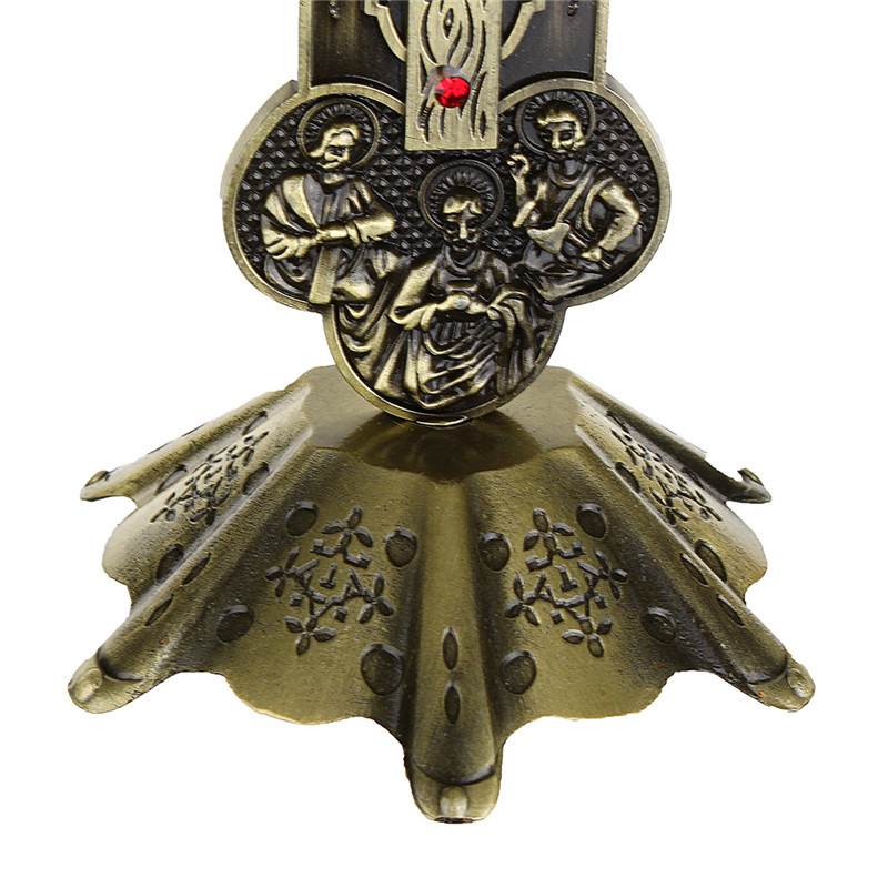 Kerk Relikwieën Beeldjes Kruisbeeld Jezus Christus Op De Stand Cross Muur Kruisbeeld Antieke Kapel Home Decor Accessoires