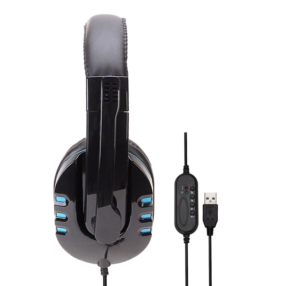 Wired Headset Gamer PC 3.5mm PS4 Headsets Surround Sound & HD Microphone Gaming Overear Laptop Tablet Gamer SY733MV: T6