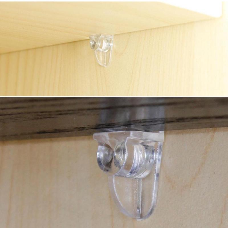 Transparent Plastic Furniture Shelf Support Cabinet Shelf Studs Accessories Cupboard Hardware Partition D1R0