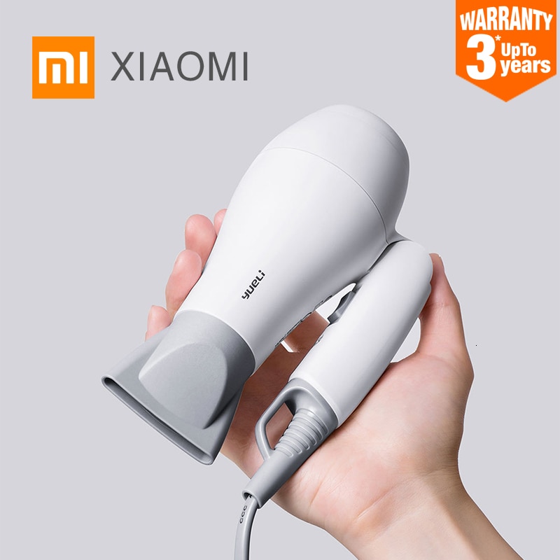 XIAOMI-HD-066W MIJIA YUELI, difusor de pelo para el hogar, 1200W, cuidado del cabello, , secado rápido, portátil, viaje, mango plegable