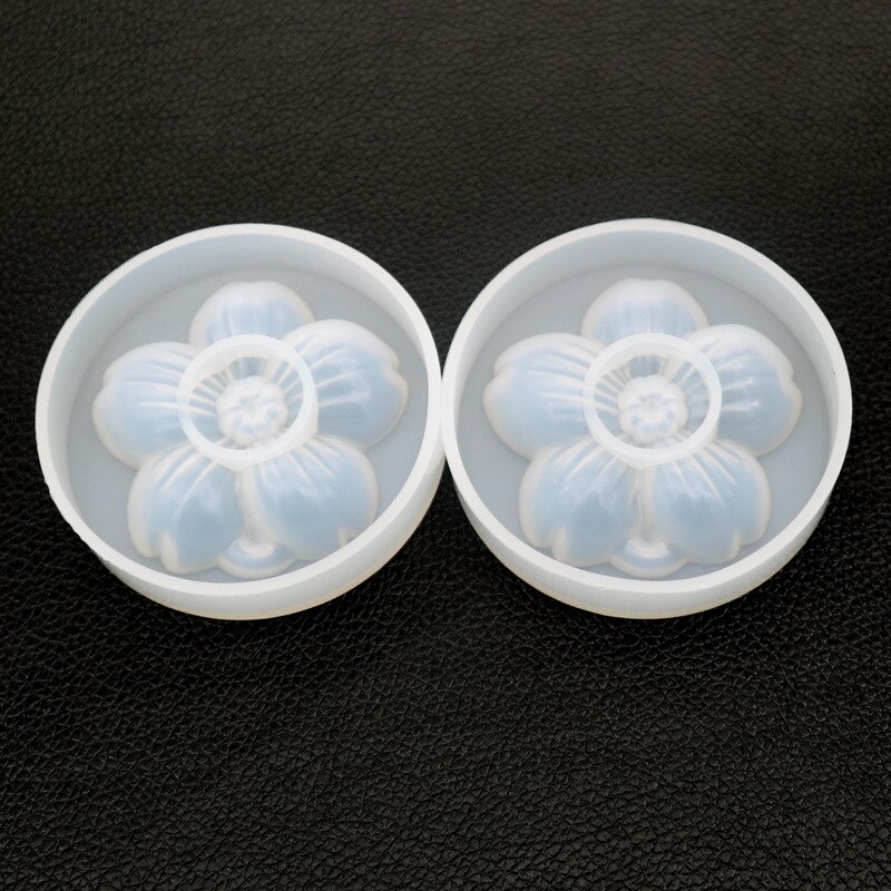 Sakura Silicone Mold Big Cherry Blossom Mold Flower Charm DIY Floral Mold Resin Art Supplies Silicone Mold for Resin