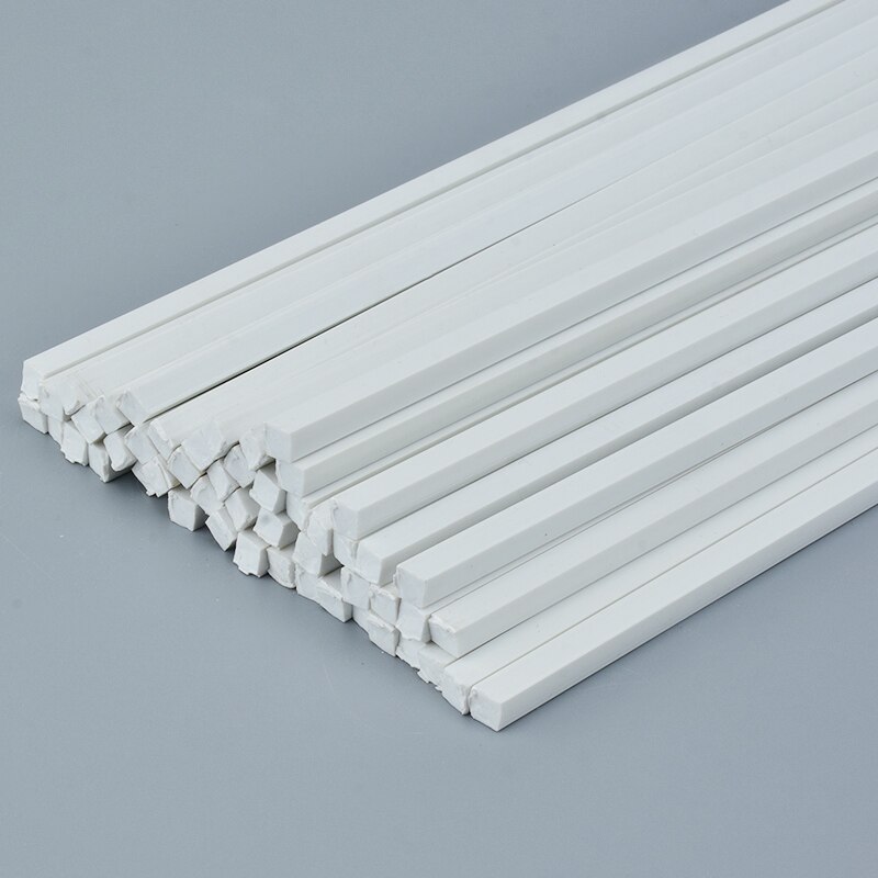 50pcs ABS solid square sticks DIY manual construction sand table model of ABS model transformation of solid rods diorama