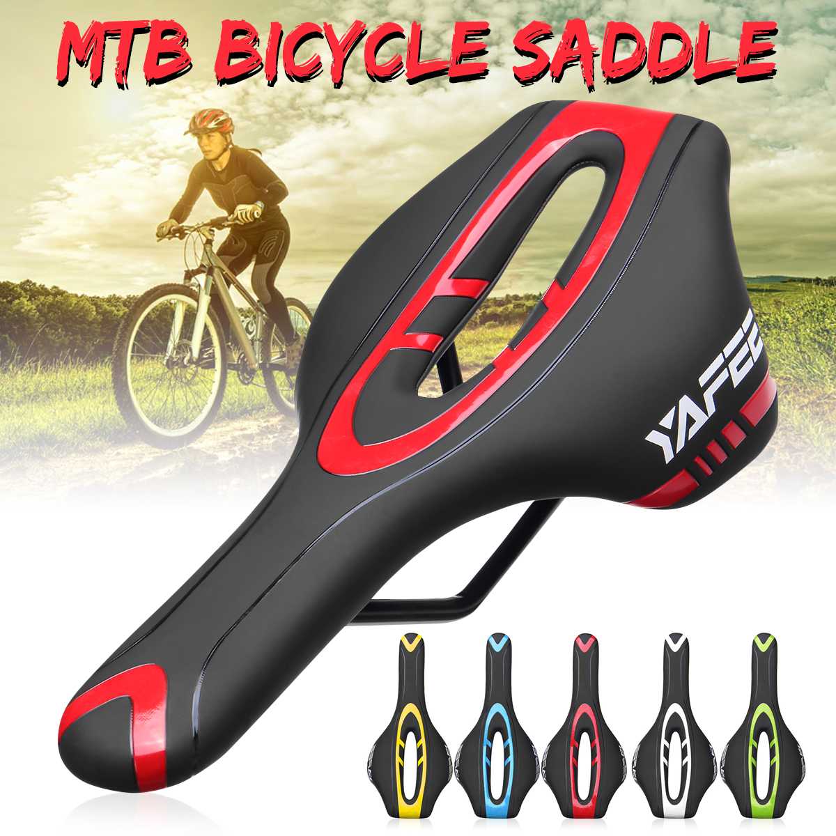 Road mtb gel comfort sadel cykel cykel cykelsits kudde