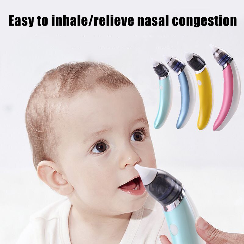 Dispositif d'aspiration nasale électrique pour bébé nettoyant aspirateur Nasal pour bébé Silicone souple pour nettoyer le nez