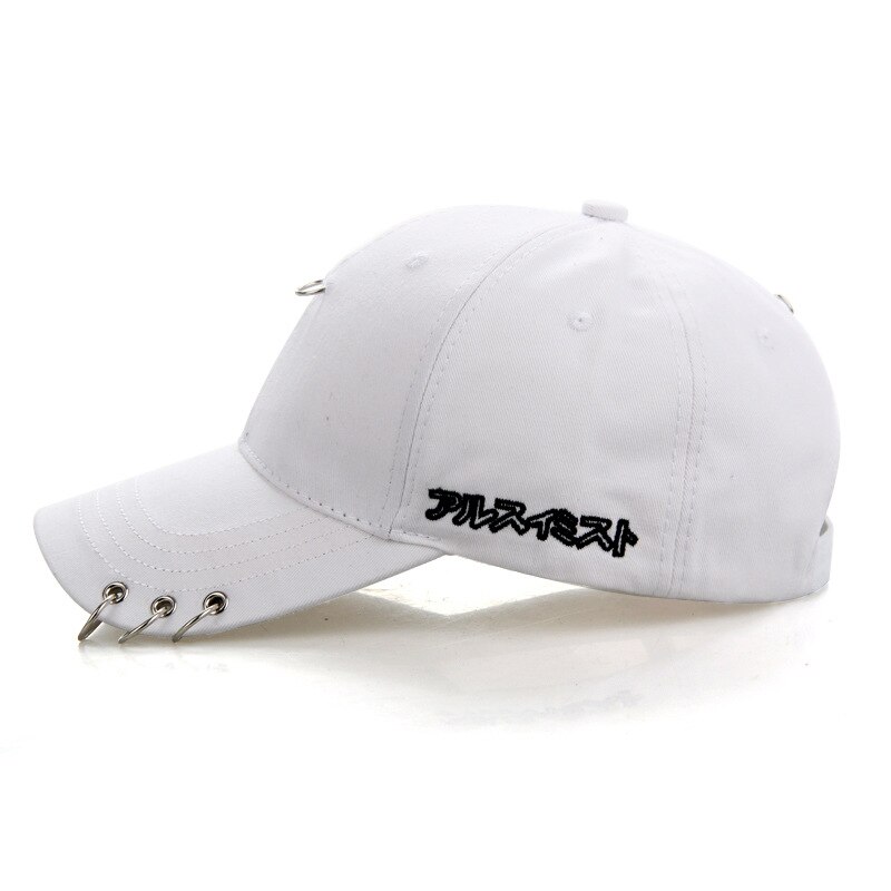 Koreaanse Vrouwen Baseball Cap Iron Ring Zon Hoeden Wit Roze Herfst Outdoor Zonnebrandcrème Paar Hoed Voor Mannen Snapback caps