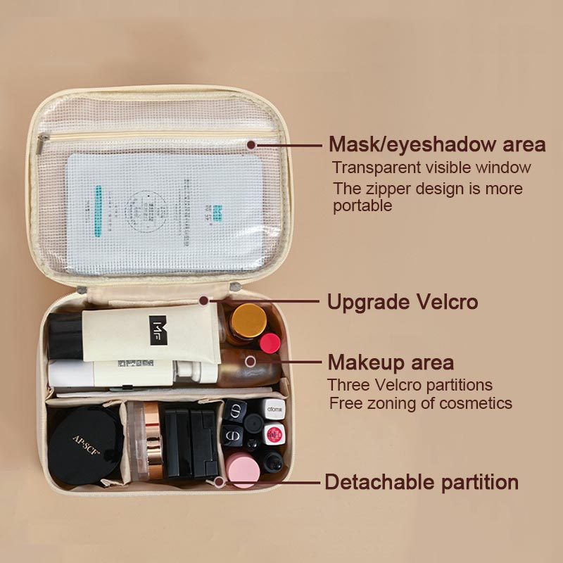 Travel Toiletry Bag Pouch Makeup Organizer for Women's Bag Toilet Bags Ladies Toiletry Kit Mesh Zipper Pouch HZB03