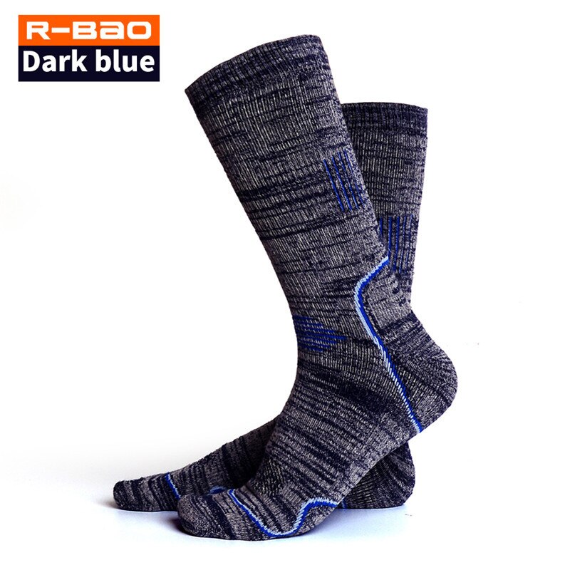 Winter Warm Sports Socks Men Thickening Alaska Terry Thermo Sock Skiing Outdoor Thermal Sock High Warmth Snow Hiking Sport
