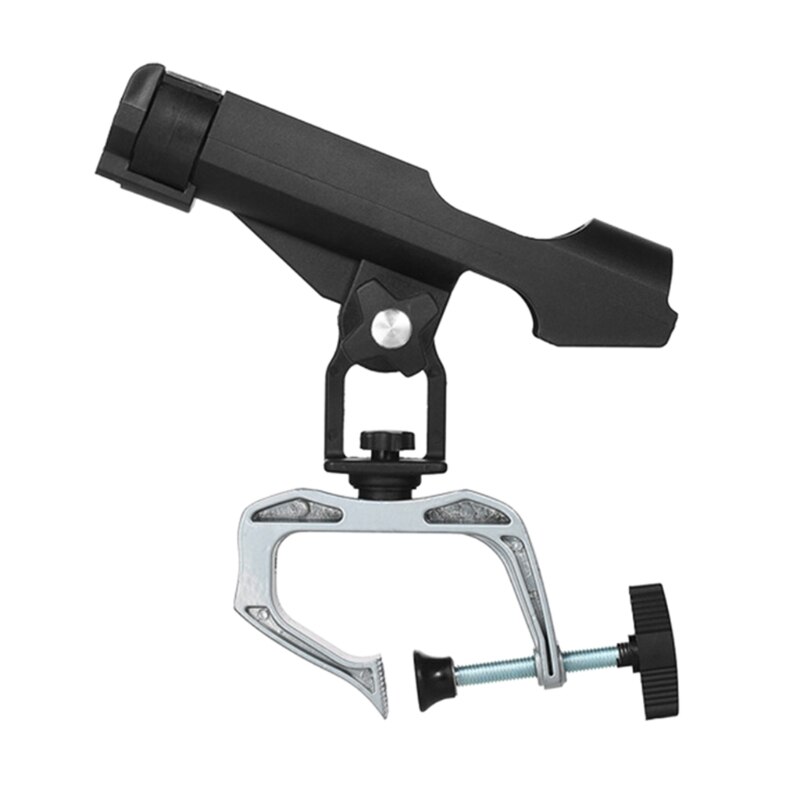 Fishing Boat Kayak Rods Holder with Large Clamp Opening 360 Degree Adjustable Fishing Rod Racks Folding Holder