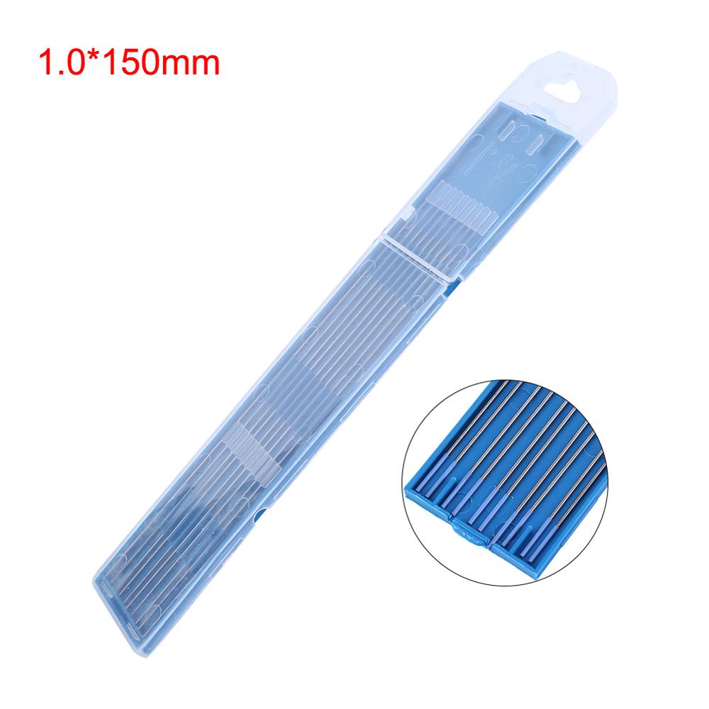 10 pièces/boîte 1.0/1.6/2.4mm électrodes de soudage tiges lanthane tungstène électrodes basse température Tig baguettes à souder ensemble: 01
