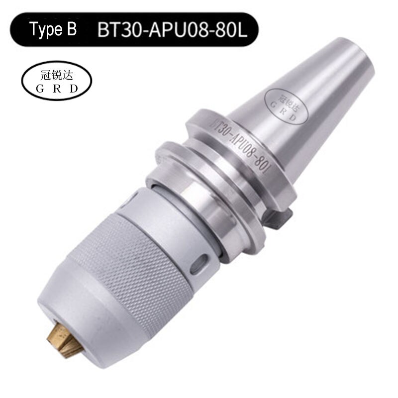 BT30 BT40 drill chuck shank BT30 BT40 APU08 APU13 APU16 shank self-tightening drill clamp with high precision 0.08mm tool holder