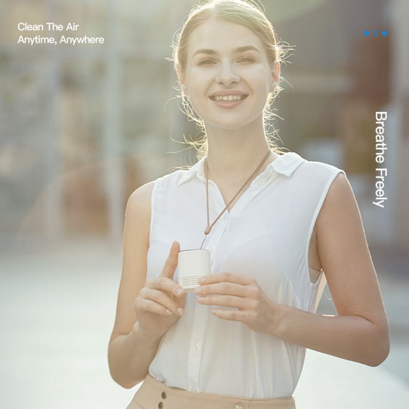 Portable Personal Wearable Air Purifier with Lanyard Mini USB No Radiation 6XDB