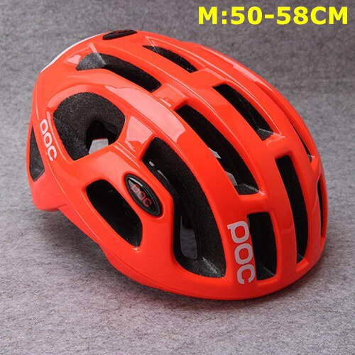 Ultralight Cycling Helmet Unisex Integrally-molded EPS Road Helmet MTB Mountain Bicycle Helmet Safety Cycle Bike Comfort Raceday: orange M