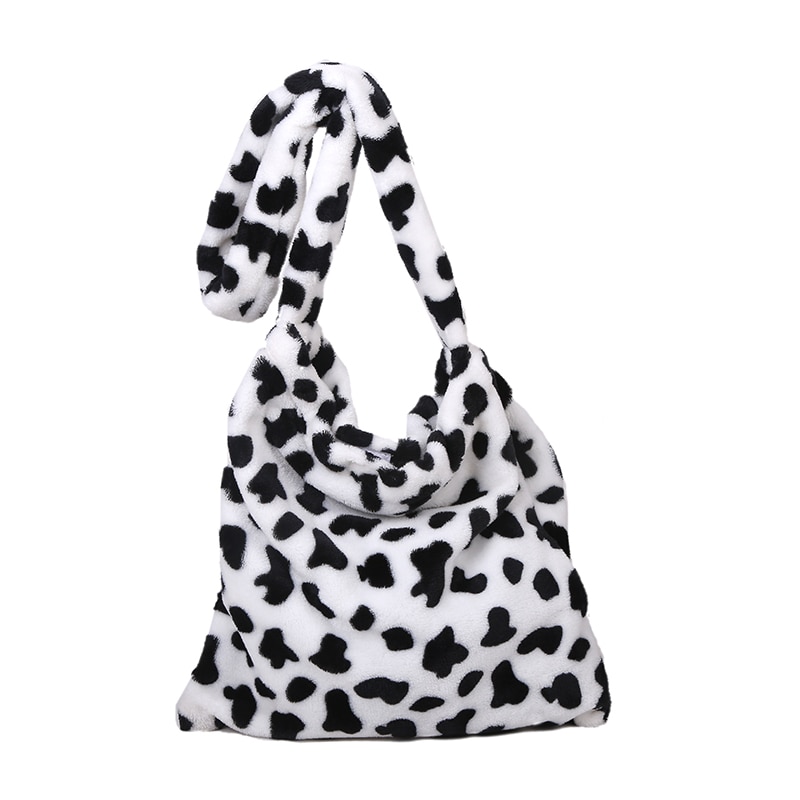 Bolsa de ombro de impressão de vaca schoudertas dames mulher saco macio sacoche bandoulière handtasche tote mensageiro sacos crossbody para mulher