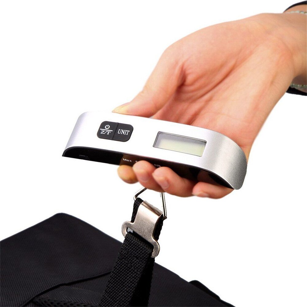 Balance à bagages numérique Portable LCD, 50kg/10g, voyage, électronique, tenue à la main, balance de cuisine, affichage numérique, 817