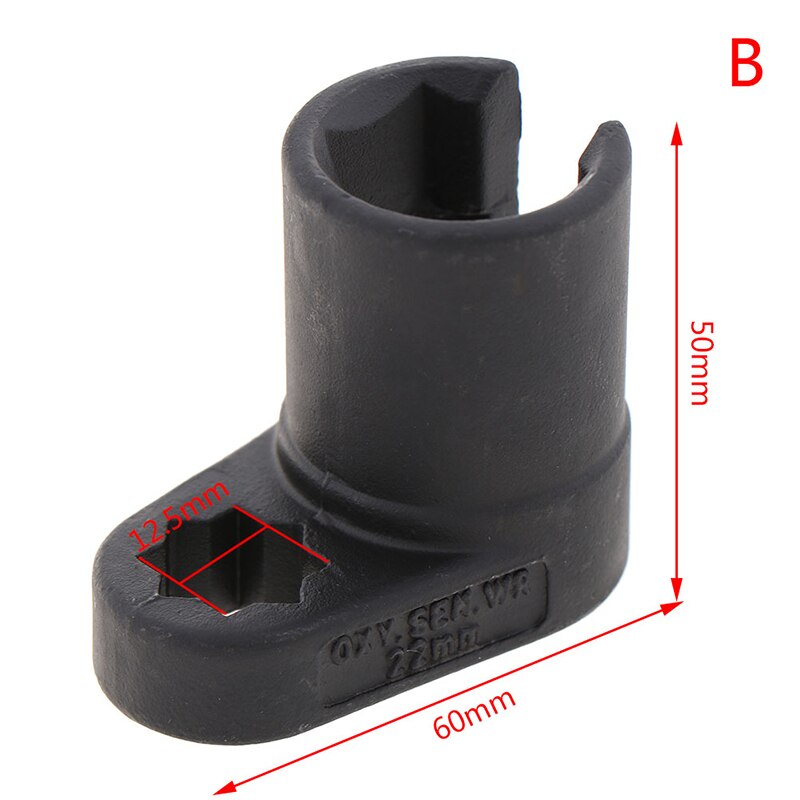 Sensor de oxígeno manguito unidad sensor de oxígeno herramienta de desmontaje 1 pieza O2 Sensor de oxígeno Socket drive Wire Safe: B