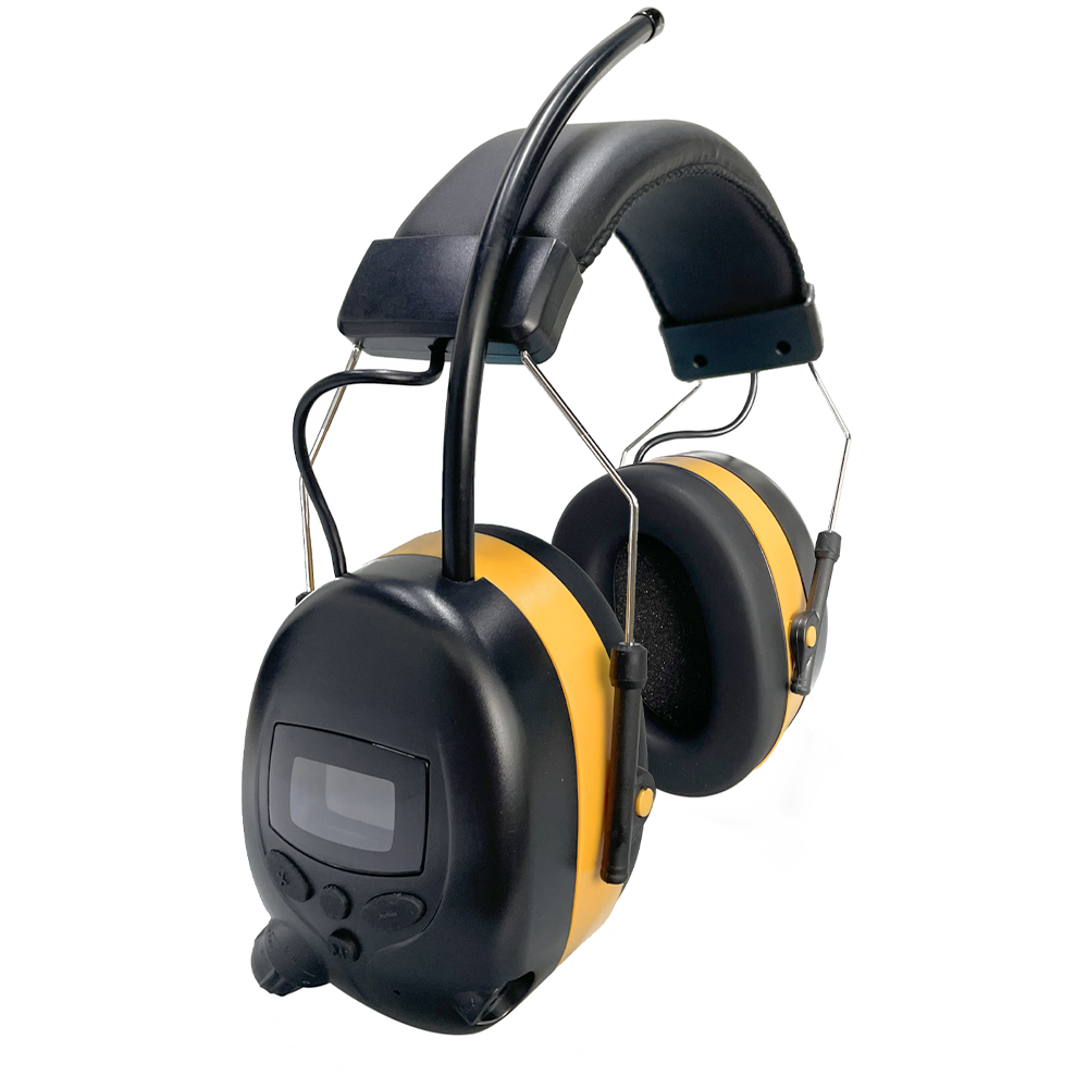 Drahtlose Bluetooth 5.1-Kopfhörer, Gehörschutz-Technologie, 28 dB, NRR, Gehörschutz zum Mähen, Bauarbeiten, Geschäfte