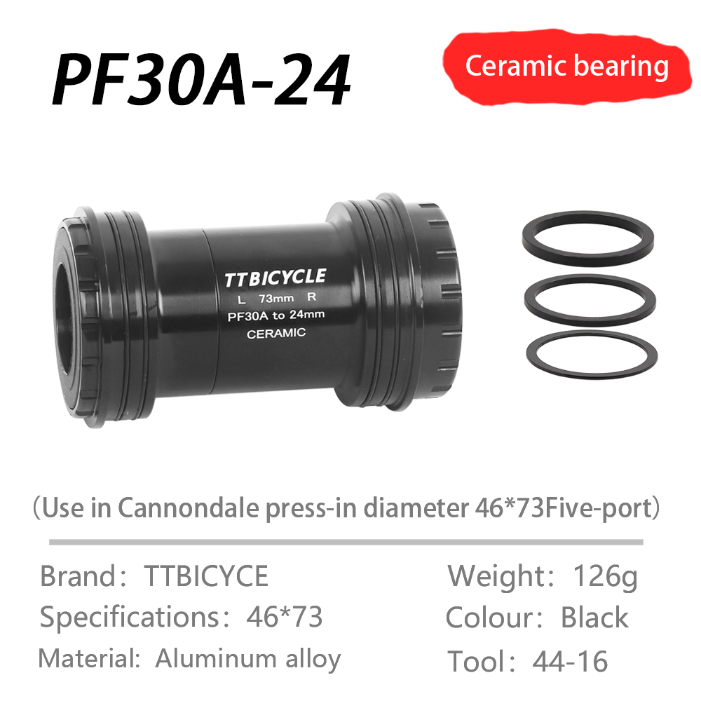 Center axle tool BB30A-24/PF30A 24/30/28.99mm for PF30A frame shell width 73mm for mountain bike Cannondale crank group hollowte: Red