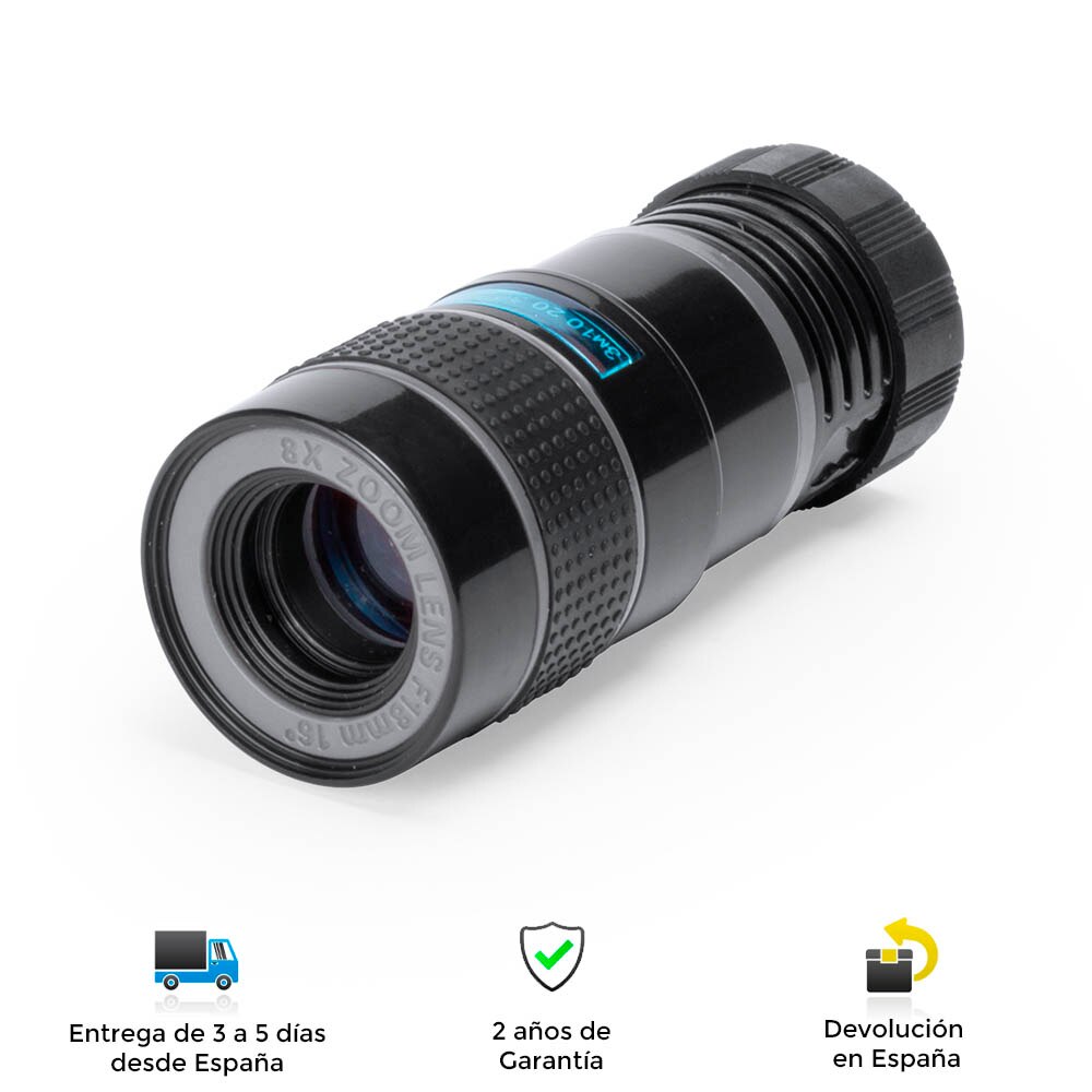 Obiettivo universale per smartphone, lente in cristallo, ingrandimento x8, regolabile, morsetto, borsa, detergente per stoffa, movimento, obiettivo, lenti