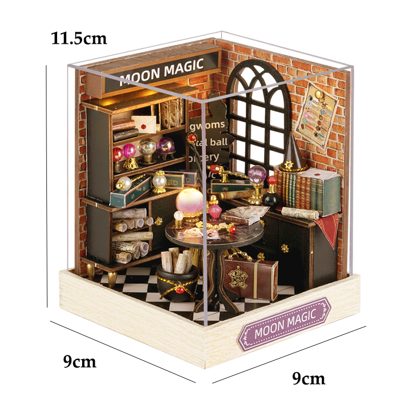 Casa de muñecas mágica, Kit de modelo de construcción de ensamblaje DIY en miniatura de madera, producción de juguetes de habitación pequeña, decoraciones con muebles: CAMEL