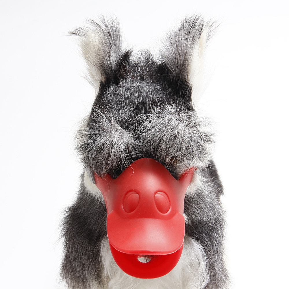 Masque pour la bouche de canard en Silicone | Couverture pour la bouche de chien, masque Anti-aboiement avec ceinture ajustable, muselière lumineuse pour chien, fournitures pour animaux de compagnie