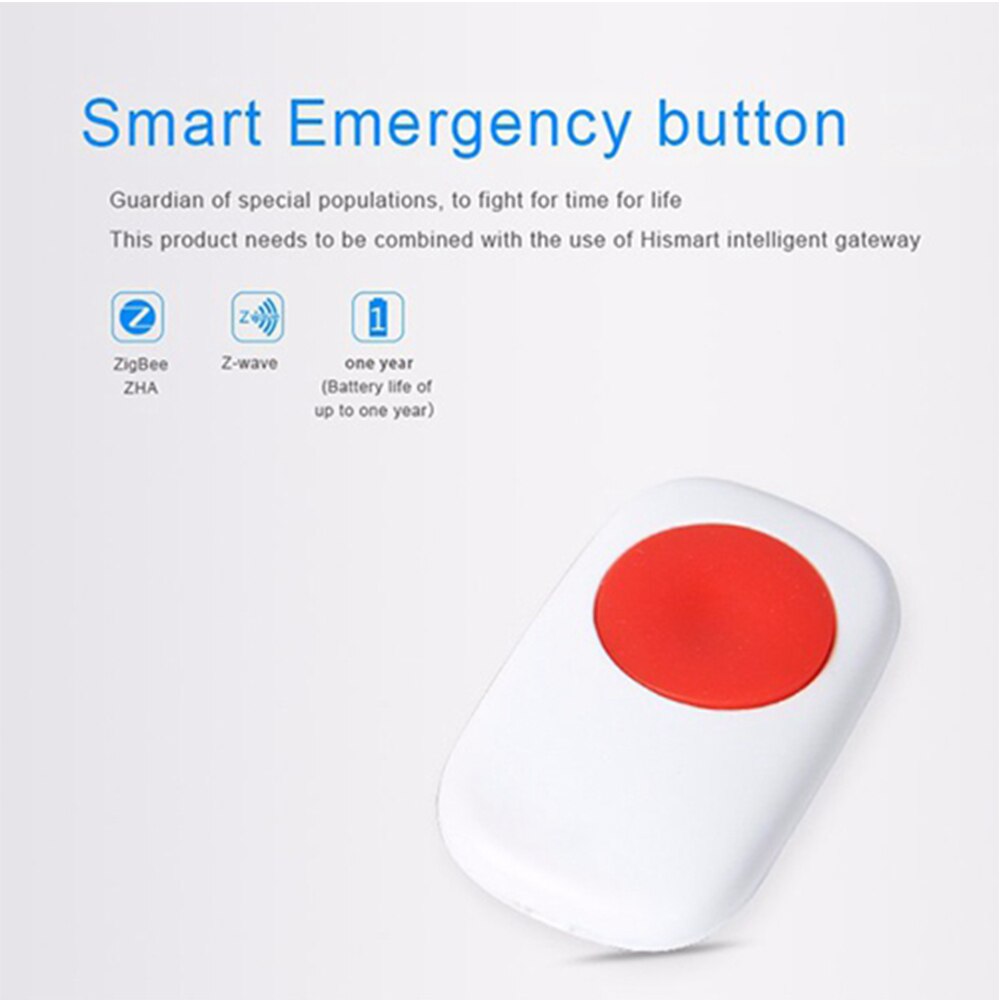 Zigbee 3.0 nøglering panik switch sos knap hjem alarmsystem fjernbetjening